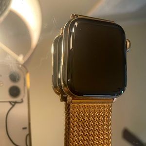 Series 6 40mm stainless steel Apple Watch GPS, with charger